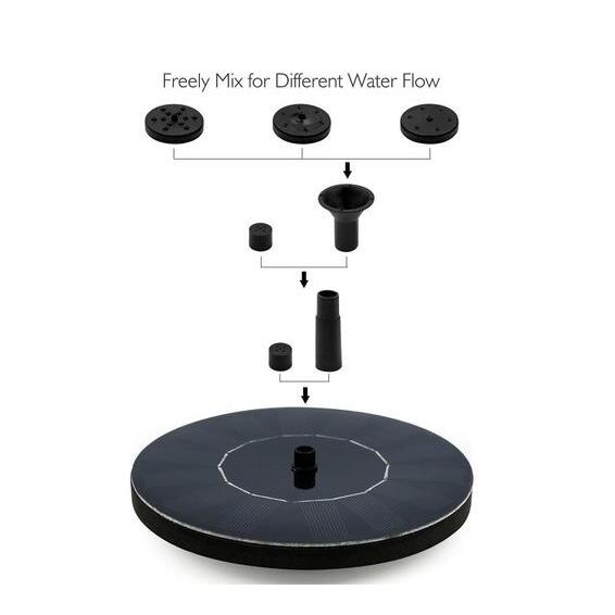 Solar Water Miniature Floating Fountain
