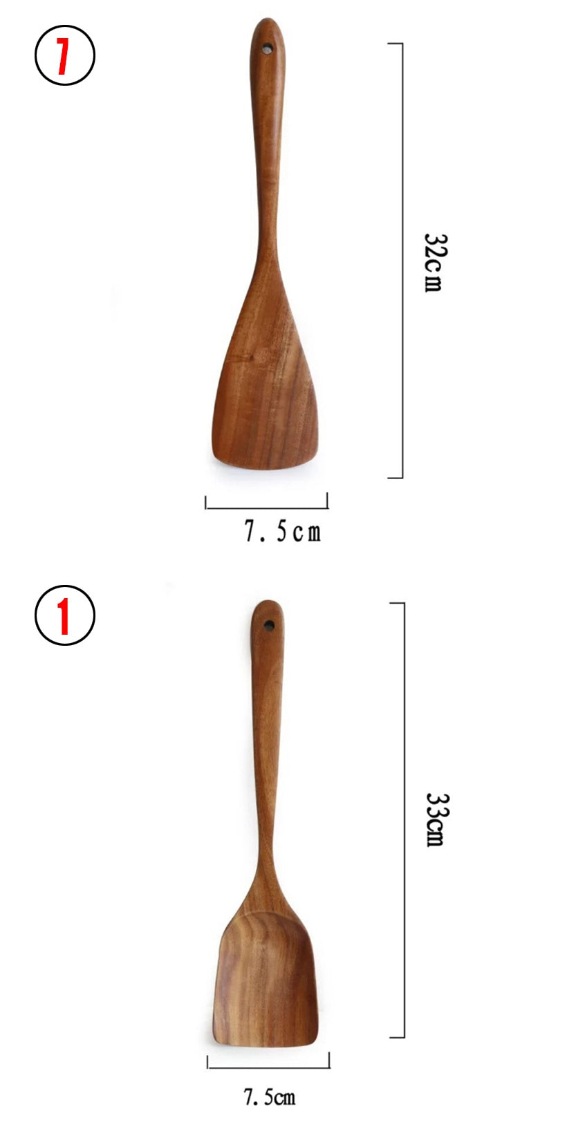 Thailand Teak Natural Wood Kitchen Tool Set