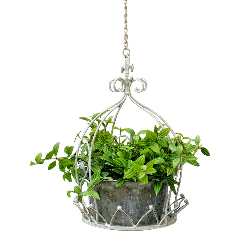 Wrought Iron Hanging Basket
