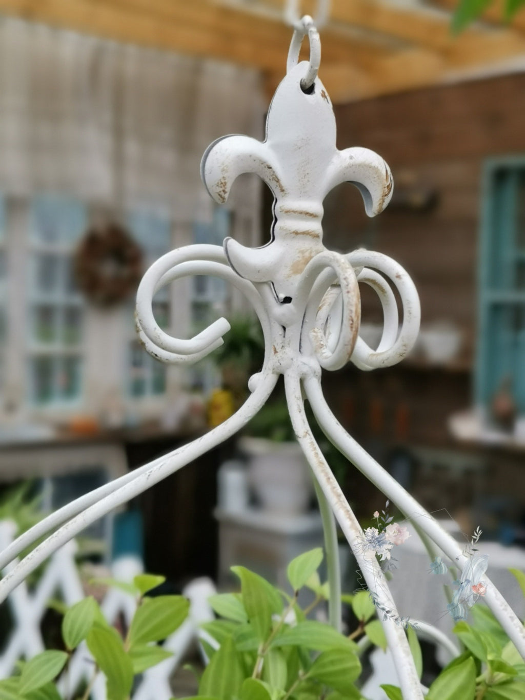 Wrought Iron Hanging Basket