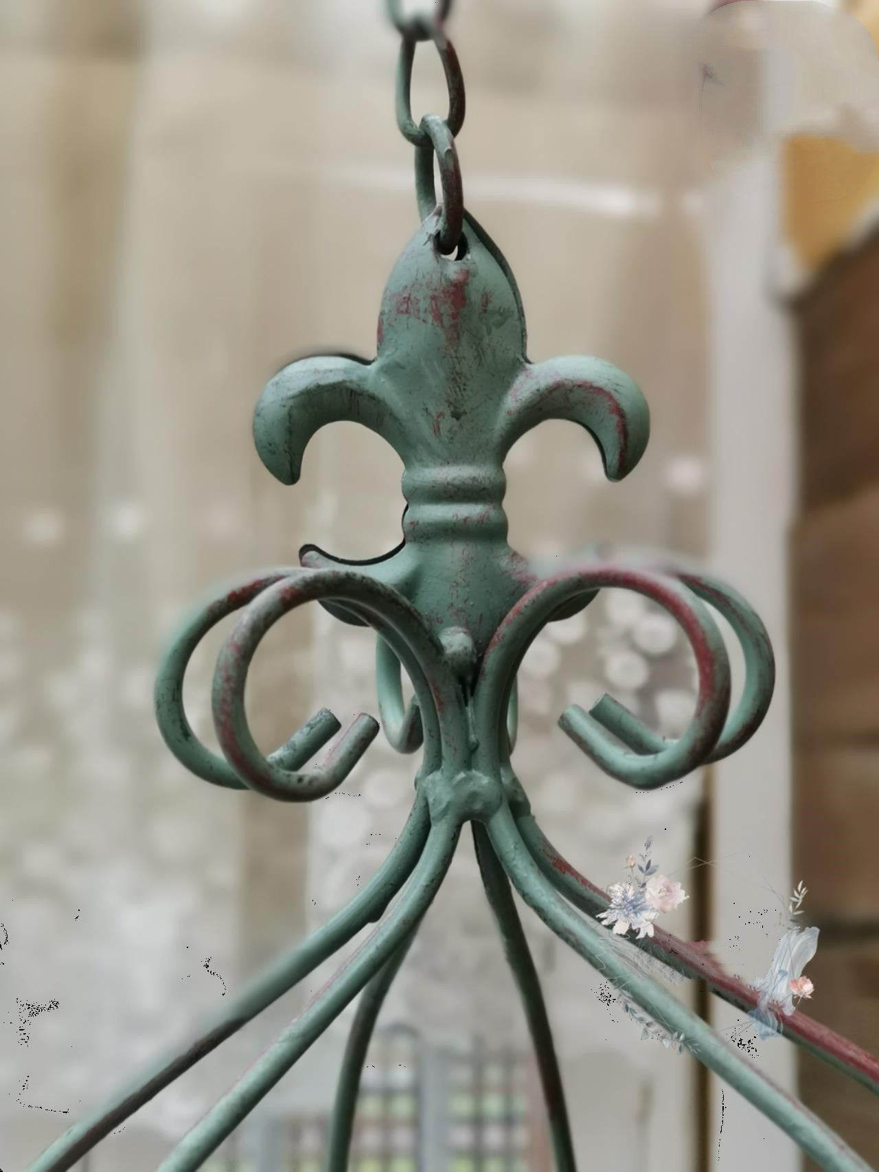 Wrought Iron Hanging Basket
