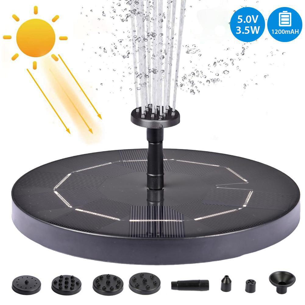 Solar Floating Fountain – Bird Bath & Garden Pond Water Fountain
