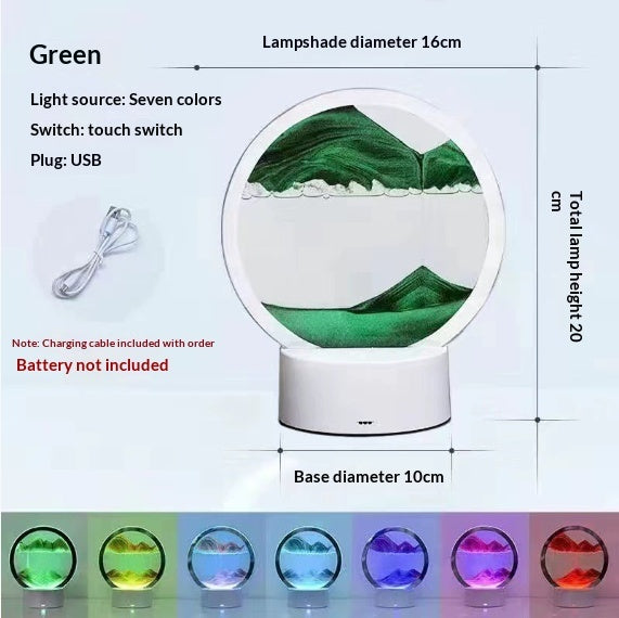 3D Quicksand Table Lamp
