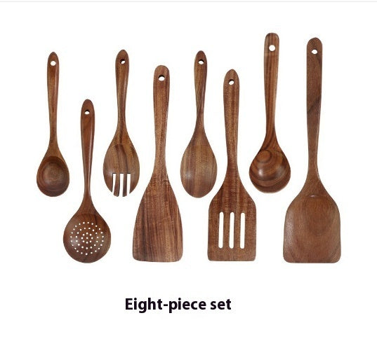 Thailand Teak Natural Wood Kitchen Tool Set