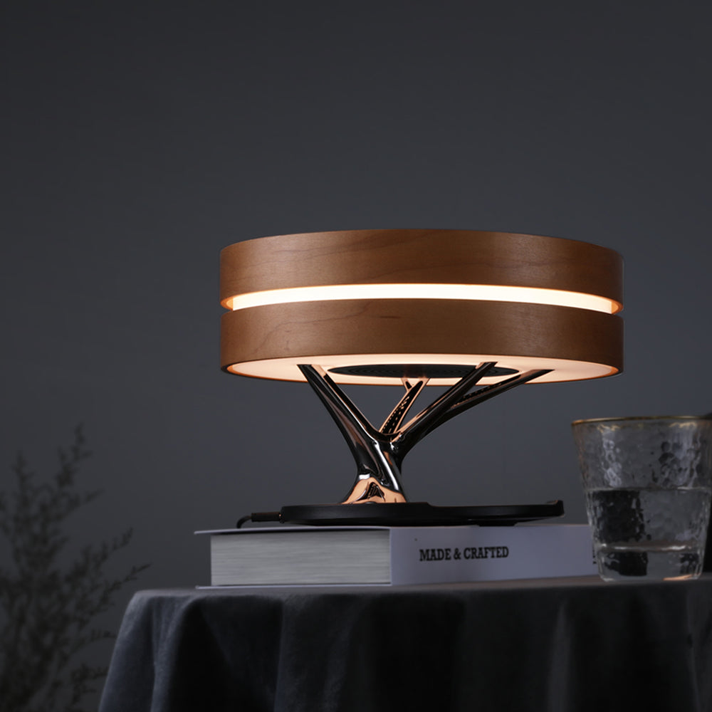 Round Intelligent Bluetooth Bed Lamp