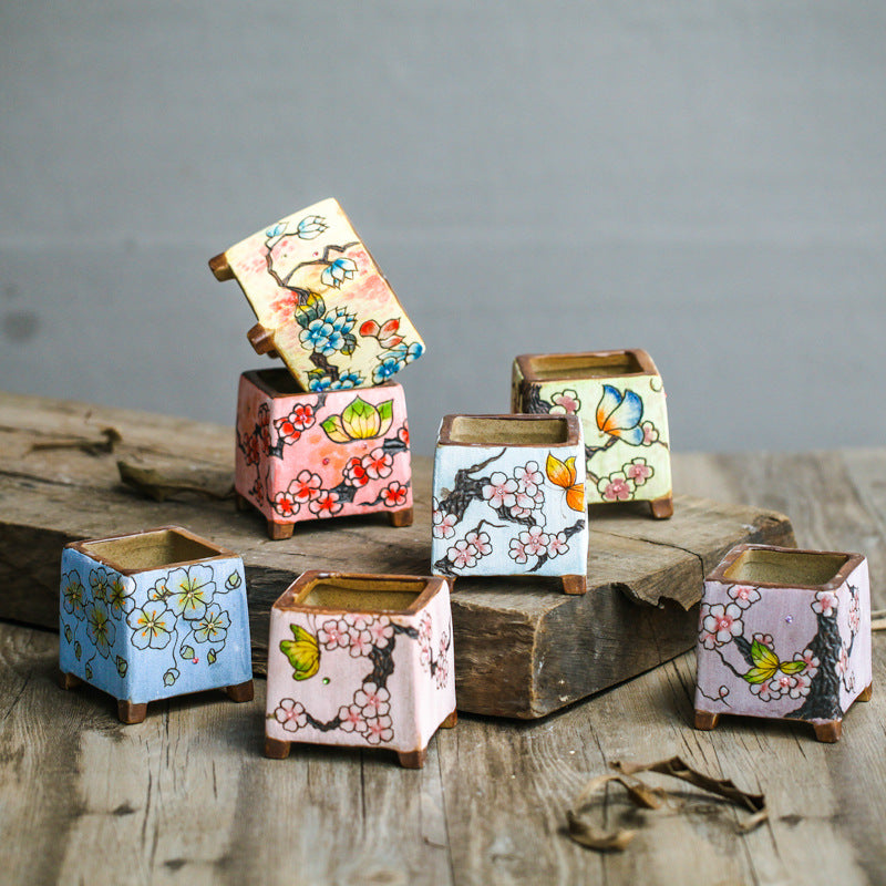 Painted Ceramic Pots