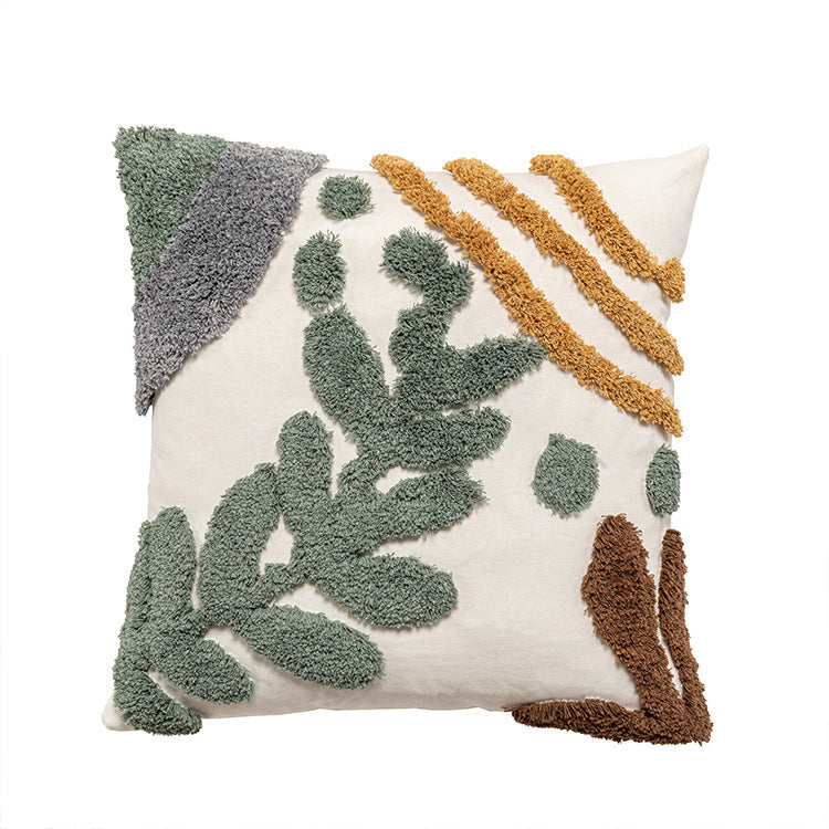 Bohemian Style Tufted Pillow Cover