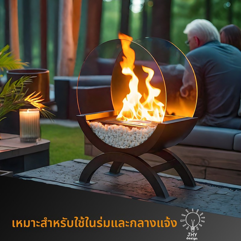 Indoor Fireplace With Real Flame