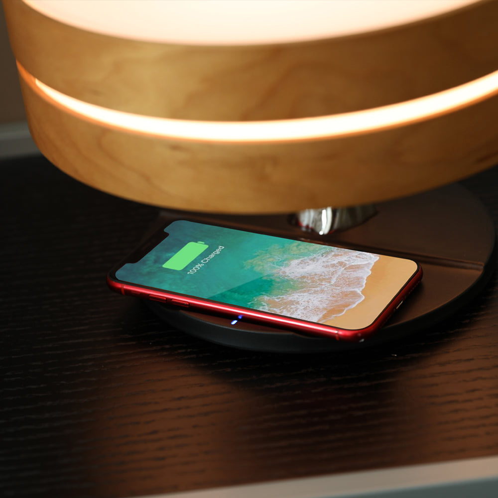 Round Intelligent Bluetooth Bed Lamp