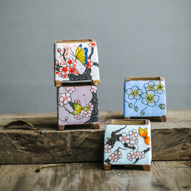 Painted Ceramic Pots