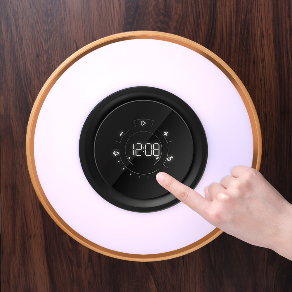 Round Intelligent Bluetooth Bed Lamp