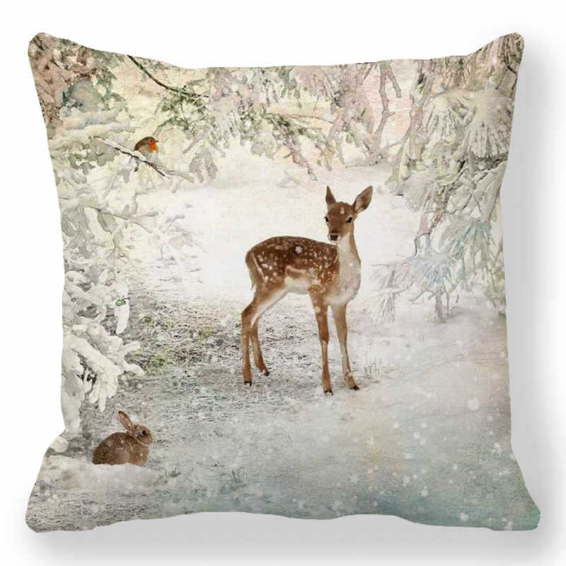 Christmas Peach Skin Pillowcase