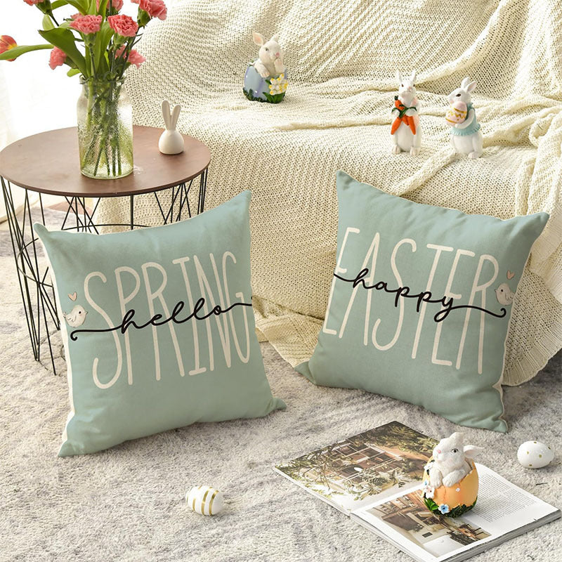 Spring Easter Pillow Cover
