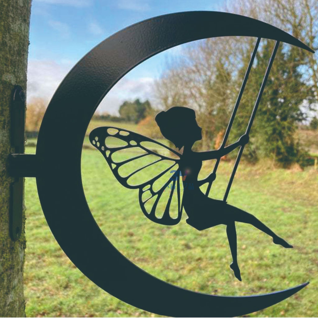Metal Fairy Silhouette Ornament