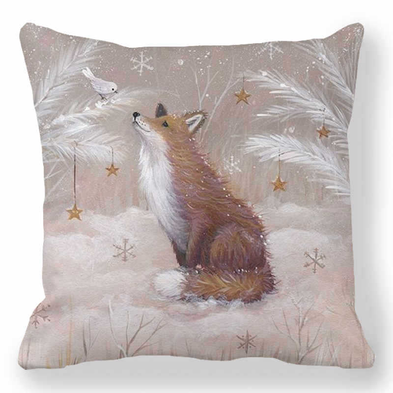 Christmas Peach Skin Pillowcase