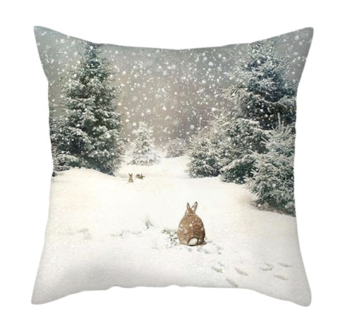 Christmas Peach Skin Pillowcase