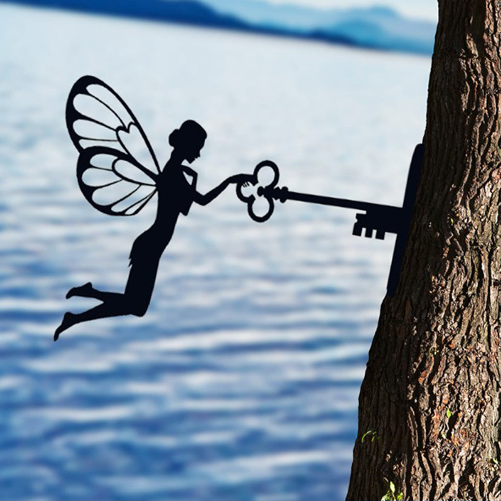 Metal Fairy Silhouette Ornament