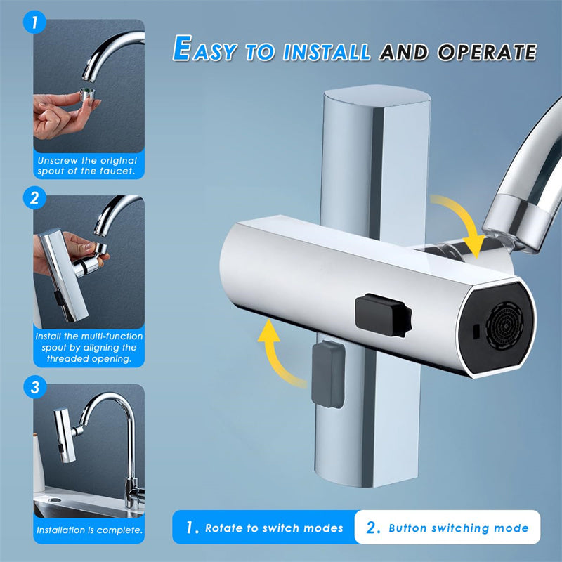 Kitchen Faucet Waterfall Extension