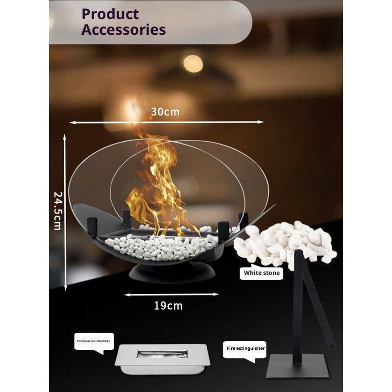 Indoor Fireplace With Real Flame
